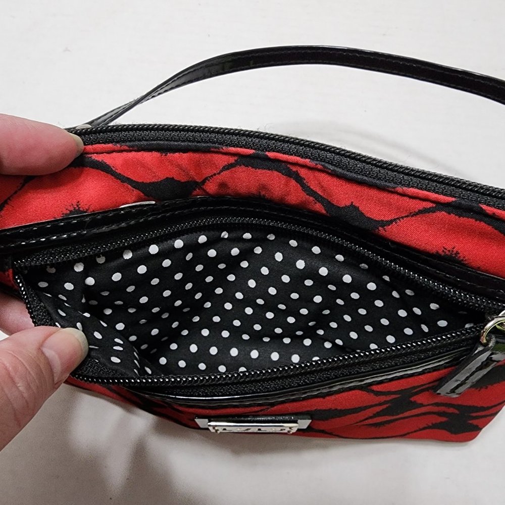 LuLu Red Lip Print Wristlet Purse - by Lulu Guinness - Picture 6 of 6